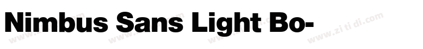Nimbus Sans Light Bo字体转换